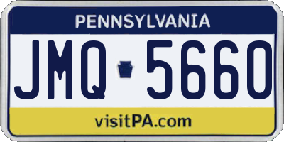 PA license plate JMQ5660