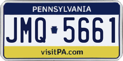 PA license plate JMQ5661