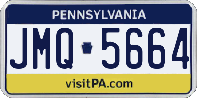 PA license plate JMQ5664