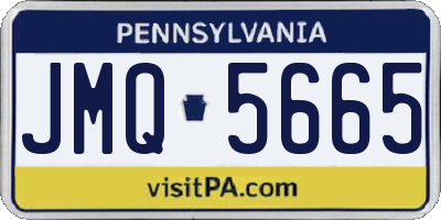 PA license plate JMQ5665