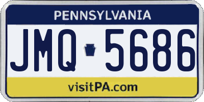 PA license plate JMQ5686