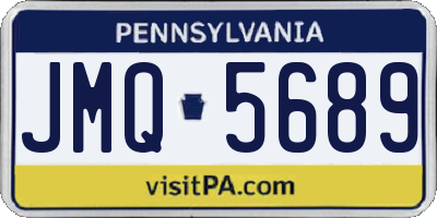 PA license plate JMQ5689