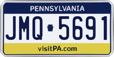 PA license plate JMQ5691