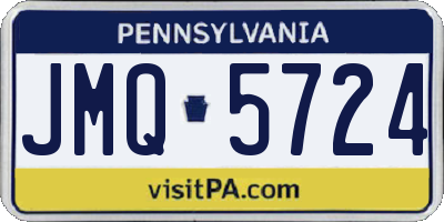 PA license plate JMQ5724