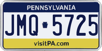 PA license plate JMQ5725