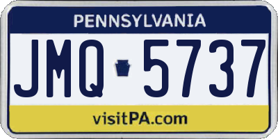 PA license plate JMQ5737