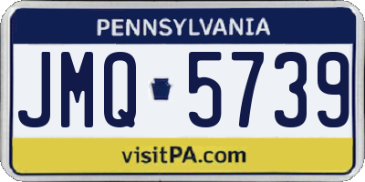 PA license plate JMQ5739