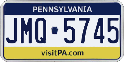 PA license plate JMQ5745
