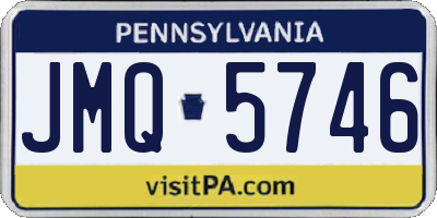 PA license plate JMQ5746