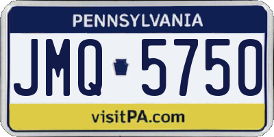 PA license plate JMQ5750