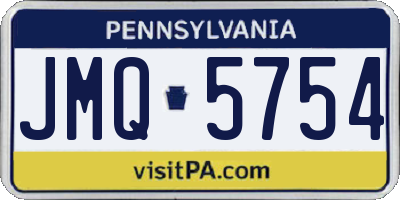 PA license plate JMQ5754