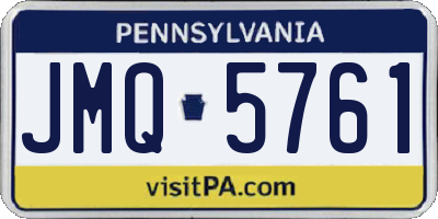 PA license plate JMQ5761