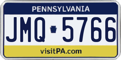 PA license plate JMQ5766