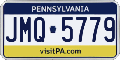 PA license plate JMQ5779
