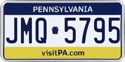 PA license plate JMQ5795
