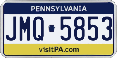 PA license plate JMQ5853