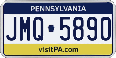 PA license plate JMQ5890