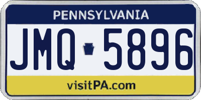 PA license plate JMQ5896