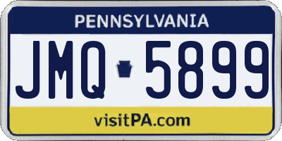 PA license plate JMQ5899