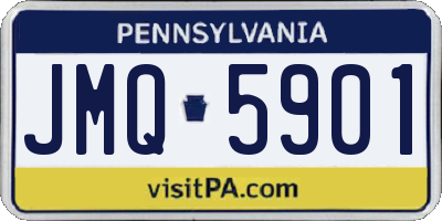 PA license plate JMQ5901