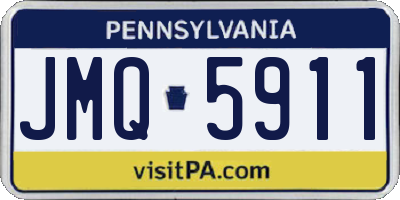 PA license plate JMQ5911