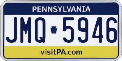 PA license plate JMQ5946