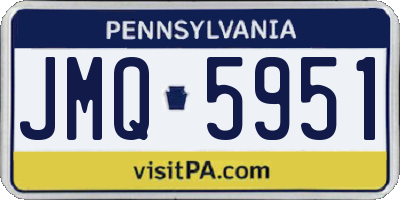 PA license plate JMQ5951