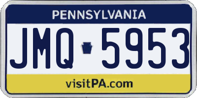 PA license plate JMQ5953