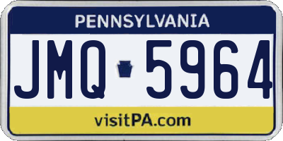 PA license plate JMQ5964