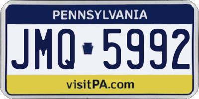 PA license plate JMQ5992