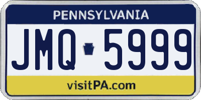 PA license plate JMQ5999