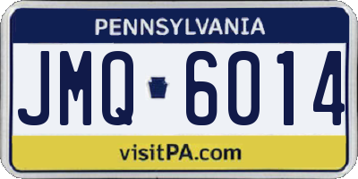PA license plate JMQ6014