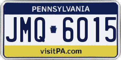 PA license plate JMQ6015