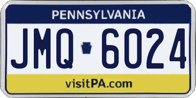 PA license plate JMQ6024
