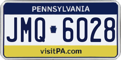 PA license plate JMQ6028