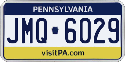 PA license plate JMQ6029