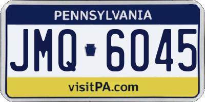 PA license plate JMQ6045