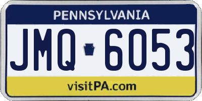 PA license plate JMQ6053