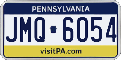 PA license plate JMQ6054