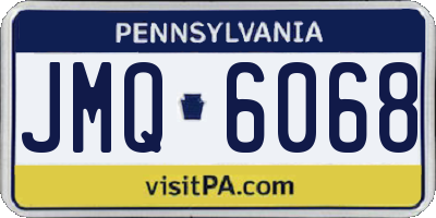 PA license plate JMQ6068