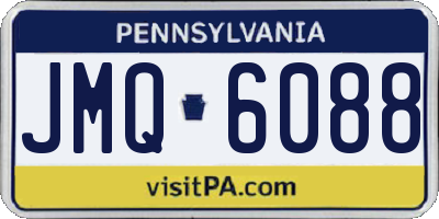 PA license plate JMQ6088