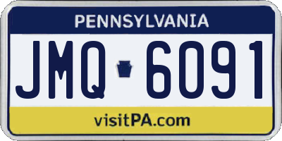 PA license plate JMQ6091
