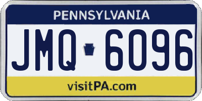 PA license plate JMQ6096