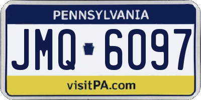 PA license plate JMQ6097