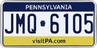PA license plate JMQ6105