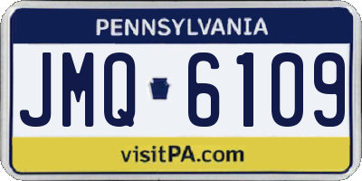 PA license plate JMQ6109