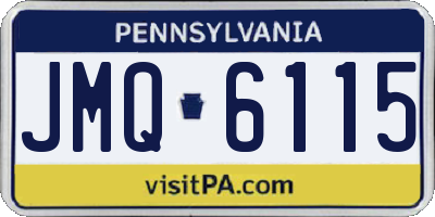 PA license plate JMQ6115
