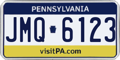 PA license plate JMQ6123