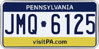 PA license plate JMQ6125