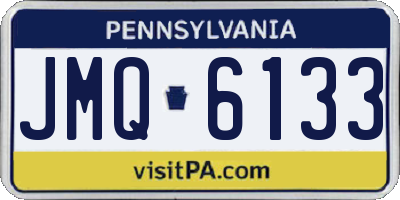 PA license plate JMQ6133
